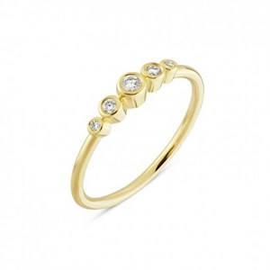 Tube - 14 kt Gold Ring mit Brillanten in 0,67ct